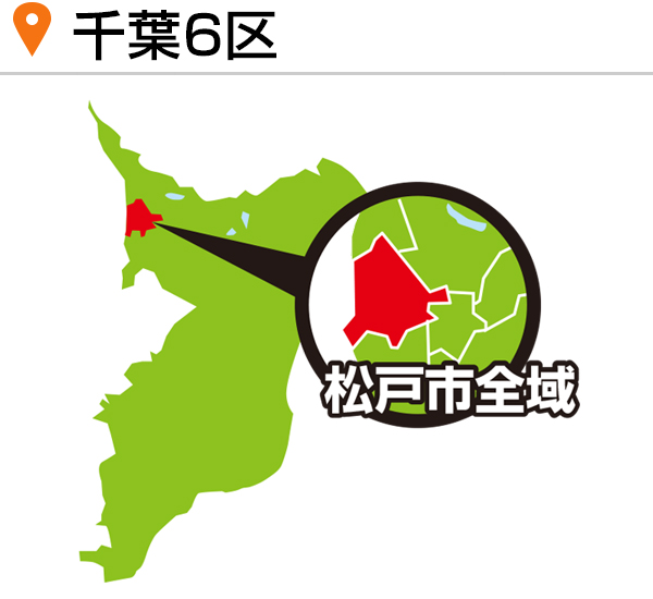 千葉県第2選挙区・八千代市・習志野市・千葉市花見川区